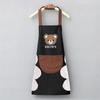 Delantal Estampado de Logo de una Pieza para Cocina Casera Impermeable y a Prueba de Aceite Delantal de Cuello que Puede Limpiar Manos y Ropa de Trabajo a la Moda