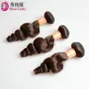 10A Color Marrón Oscuro 2# Cabello Humano Remy Peruano Ola Suelta