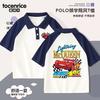 Camisa Polo Cars Rayo McQueen Camiseta de Manga Corta para Niños Chico Guapo Ropa de Verano Verano Manga Media Niños