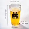 Copo de Cerveja Artesanal Personalizado Copo Criativo Copo Comercial para Suco Leite Boca Larga Copo Americano Pint Estilo Ins Copo de Vidro