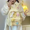 Mochilas para Alunos do Ensino Fundamental Anos 1-3, Mochilas Simples e Versáteis para Meninas, Bolsas de Viagem de Nylon Casuais Fofas