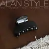 Pinza de Garra Pequeña Color Sólido Estilo Retro Coreano Nuevo Verano Lan Serie de Colores Gelatina Pinza para Medio Recogido de Cabello Femenino Pinza de Tiburón Accesorios para el Cabello