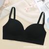 Ropa interior de mujer de comercio exterior sin costuras de talla grande, de una pieza con copa fija, con espalda descubierta y tirantes en el pecho, sin aro de acero