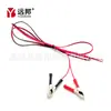Cable de alimentación con pinza, Pinza de batería, Cable de conexión de cobre puro, Cable de alimentación con pinza de batería, Pinzas de cocodrilo de 1.5 m, 2 núcleos