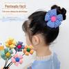 Acessórios para cabelo infantil, haste de ondulação de cabelo com flores fofas, artefato de trança de cabelo com cabeça de bola para meninas, acessórios para cabeça, modelador de cabelo com flores para meninas