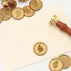 Novo Produto Selos de Cera Adesivos com Plantas Verdes, Folhas Verdes, Folhas de Oliveira, Carimbos de Selo de Cera, Adesivos para Selar Envelopes de Convite, Atacado de Fábrica