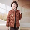 Ropa Caliente de Invierno para Madres de Mediana Edad y Mayores, Elegante, Holgada, Cómoda, Estilo Chino, Atuendo de Abuela, Engrosada, Cuello Alto, Estilo Invierno, Ropa de Algodón