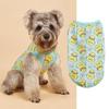 Novo cão roupas para animais de estimação dos desenhos animados casual completo impresso pato amarelo Inglês Bomei ursinho de pelúcia colete para cães pequenos