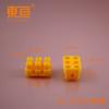 B6- 302015 Amarillo Suave Doble Fila 6 Columnas Bloques de Construcción de Goma Suave Accesorios para Bloques de Construcción Bloques de Construcción Octogonales Bloques de Construcción Universales