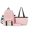 Mochila Escolar Transfronteriza para Estudiantes Estilo Ins Campus Ligera Mochila de Estudiante Gran Capacidad Alto Valor Mochila para Viajes