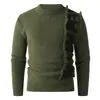 Novo Suéter de Malha Masculino para Comércio Exterior Transfronteiriço, Estilo Europeu e Americano, Moda Jovem Casual Suéter Básico com Bloqueio de Cor de Letras