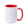 Caneca de Cerâmica Bicolor 15oz para Transferência de Calor Sublimação Caneca em Branco Colorida Cross-Border Aliexpress