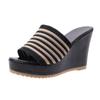 Pantuflas para Mujer, Ropa Exterior de Moda, Nuevo Estilo de Verano, Sandalias de Cuña para Mujer, Pantuflas de Plataforma de Tacón Alto con Suela Gruesa