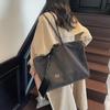 Bolso de Lona Simple de Gran Capacidad Estilo Coreano para Mujer, Versátil para el Verano, Nuevo Bolso Cruzado Casual 2025, Bolso Tote Texturizado