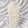 Collar de perlas de alta gama de moda popular transfronterizo europeo y americano, cadena larga exagerada y elegante para suéter y conjunto de cadena para el cuerpo