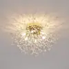 Suministro Exclusivo Transfronterizo de Luces para Dormitorio: Lámpara de Techo Creativa Romántica de Diente de León para Sala de Estar, Cristal Simple para Dormitorio Principal, Luciérnaga Fuegos Artificiales
