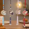Nueva Canción del Festival del Medio Otoño Chino Brocado Palacio Lunar Conejo de Jade Colgante de Borla Producto Terminado Estilo Nacional Hecho a Mano Colgante de Borla de Brocado de Canción Fuente