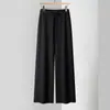 Pantalones Largos de Punto Anchos para Mujer, de Cintura Alta, Caídos, Largos hasta el Suelo, Holgados, Casual, Pierna Recta, Novedad Otoño e Invierno 2026, Transfronterizo
