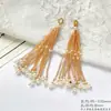 Cadena de cuentas con borlas de estilo nacional, hecha a mano, brocado Song, colgante multicolor, DIY, pin para solapa, adorno colgante, accesorio para bolso