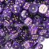 Dados de Mahjong de Resina Ecológica Morado Multicolor, Dados Numerados, Accesorios de Juego, Dados para Contar Puntos de Vida