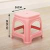 Taburete de plástico grueso para adultos, económico, para mesa de comedor, para el hogar, sala de estar, silla de pegamento cocido, taburete alto de fábrica, simple y creativo.