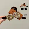 Pinza de Garra de Peluche de Dibujos Animados Dulce para Mujer Pinza para el Cabello de la Parte Posterior de la Cabeza Estilo Coreano Exquisita Pinza de Tiburón Pinza para Moño Pinza de Pelo