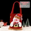Bolsa de regalo de decoración navideña, bolsa de manzana de Santa Claus transfronteriza, bolsa de dulces para niños, empaque de manzana para Nochebuena