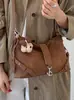 Yuezhi 2026 principios de otoño nuevo estilo vintage relajado bolso tote de moda de un solo hombro cruzado para el trabajo y los desplazamientos diarios