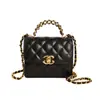 Bolso de Mano Pequeño Estilo Fragancia para Niños Niñas Versátil de un Solo Hombro Bolso Cuadrado Pequeño Mini Patrón de Diamantes Bolso Cruzado de Cadena para Padres e Hijos