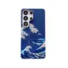 Adequado para capa de celular com resfriamento semi-cobertura Samsung S26ultra, capa com adesivo de água padrão fibra de carbono S25FE, capa protetora S24, transfronteiriço