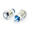 Fonte de Alimentação Chaveada com Botão de Aço Inoxidável Metal 12/16/19mm Auto-Travante Reset à Prova d'Água com Luz Interruptor de Luz de Nevoeiro para Carro