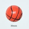 Grande resina esportes bola fundo plano patch de basquete de futebol acessórios de resina diy jóias criativas brincos acessórios