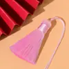 Borla de 5 cm Cerrada Pequeña Corta Gruesa Borla Colgante Tejida a Mano DIY Bolsita Marcapáginas Accesorios para Joyería de Memoria USB