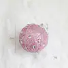 Bola de Navidad rosa bola de espuma decoración de árbol de Navidad colgante de Navidad decoración de Navidad DIY adorno colgante adorno de copa de árbol estrella