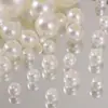 Perlas de imitación de ABS con agujero recto grande, tamaño múltiple, para materiales de accesorios de joyería para pulseras y collares hechos a mano DIY