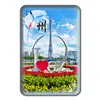 Imán de Refrigerador de Vidrio de Cristal para Souvenir Turístico de Guangdong Torre de Cantón Cintura Pequeña Zhuhai Chimelong Shenzhen Set