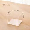 Recipiente Hidropônico de Mesa para Plantas Plástico Verde Cultivo em Água Quadrado Vaso Criativo Transparente Vaso de Flores Vaso para Suculentas