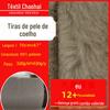 Estoque pronto do fabricante 3 cm de largura pele de coelho listrado cachecol cobertor sofá almofada brinquedo roupas gato canil canil pano tecido