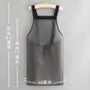 Delantal de TPU Estilo Nuevo Ropa de Trabajo para Mujeres, Impreso Personalizado con Logo y Texto, Impermeable y a Prueba de Aceite para Uso en Cocina, Delantal de Cocina para Hombres