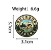 Broche Serie de Viajes de Aventura Creativa Paisaje de Dibujos Animados Bosque Insignia de Metal Accesorios Decoraciones para Ropa Venta al por Mayor en Stock