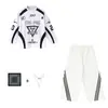 Roupas Infantis da Moda Street Dance Roupas Infantis Hip-Hop Conjunto de Bateria Roupas de Performance Preto e Branco Roupas Infantis Hip-Hop da Moda Roupas de Performance para Meninas