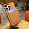 Adecuado para iphone16promax anticaída integrada bolsa para 15 tarjetas diagonal 13 cordón 14 silicona líquida 11 funda para teléfono móvil