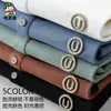 Camiseta bordada para hombre de manga corta Verano 2023 cuello de solapa fina ligera casual de negocios camiseta polo de algodón mercerizado