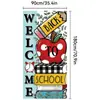 Decorações de Fundo para a Temporada Escolar Europeia e Americana Transfronteiriça de 2026, Banners para Fotos, Bandeiras Penduradas, Decorações de Festa, Banners de Porta