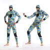 Traje de buceo de 5 mm para hombre y mujer, nuevo, transfronterizo, dividido con capucha, traje a prueba de frío, traje de rescate acuático, pesca, buceo cálido