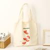 Bolsa Chaleco Beige Personalizada, Bolsa de Compras Chaleco Artística Retro Simple, Bolsa de Tela Publicitaria con Logo Impreso para Almacenamiento