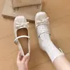 Nuevos zapatos Mary Jane para mujer con lazo, punta cuadrada, correa de hebilla dulce, aumento interno de altura, zapatos de tacón bajo para mujer 2026