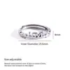 Anillos Europeos y Americanos Exagerados de Acero de Titanio Transfronterizos Que No Se Desvanecen, Anillos Abiertos de Lujo Ligero y Gama Alta, Joyería de Acero Inoxidable al por Mayor