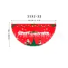 Bandera colgante de Navidad nueva transfronteriza de Amazon Bandera semicircular Bandera en forma de abanico Bandera de forma especial Decoración de barandilla para fiesta de Halloween
