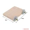 Pájaro Loro plataforma de madera maciza plataforma de salto soporte de descanso plataforma de juego tablero de madera jaula de pájaros suministros decoración piel de tigre Periquito